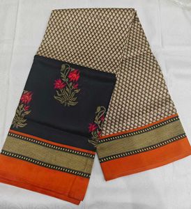 Elegant Printed Cotton Saree