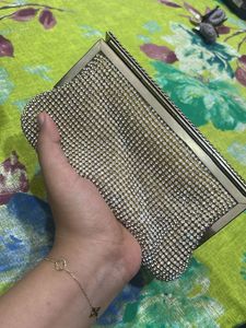 Sparkling Rhinestone Clutch Bag