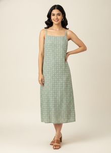 Lightweight Patterned Midi Dress