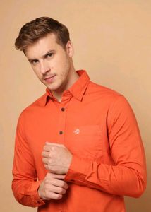 Men's orange Long Sleeve Shirt