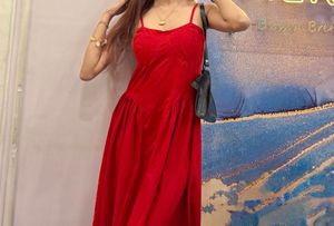 corset red dress