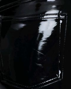 TOPSHOP MOTO Lace-Up Vinyl Pants