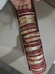 Red and Gold Bangles