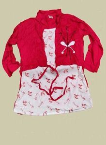 Girls Red & White Top