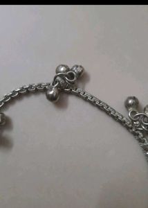 Silver Anklets with Bells