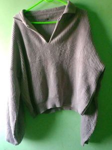 Oversized Knit Polo