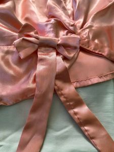 Chic Satin Blouse with Puff Sleeves
