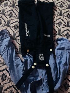 Cute Spiderman Overalls &amp; Backpack Set