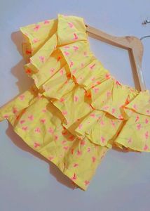 Yellow 2 Pc Set For Girl Or Women 34 Bust