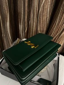 YSL Green Chain Shoulder Bag