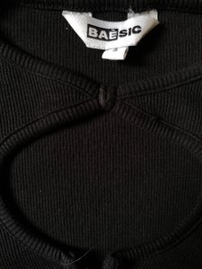 🖤Baesic Black Cutout Front Cardigan