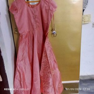 🎉Offer🎉Elegant Pink Embroidered Lehenga Choli