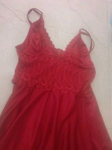 Elegant Red Nightdress