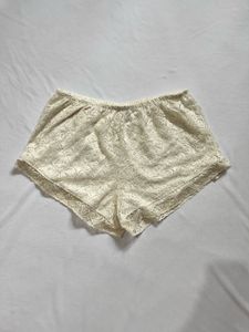 white Lace  Shorts