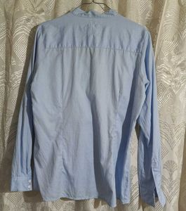 Pepe Jeans Light Blue &amp; White Blouse
