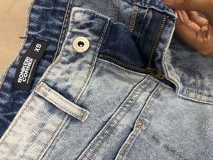 Light Wash Wide Leg Denim Jeans