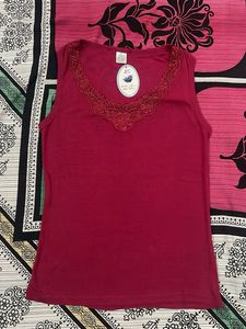 Elegant Lace Trim Tank Top