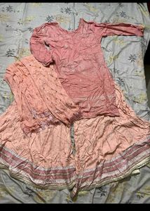 Elegant Pink Kurta  plazo set