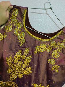 🎀Embroidery party wear peplum kurti set 🎀