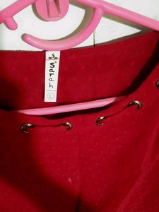 Tunic-Poncho- Pink Mix Red