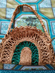 Boho Woven Jute Shoulder Bag