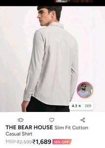 The bear house shirt men