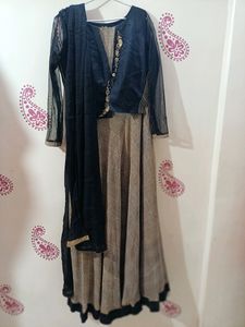 Beautiful Dress Long Gown With Jardoji Work ,Party