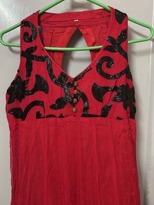 Pure Shiffon Red Suit
