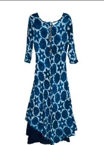 Indigo Print Dress