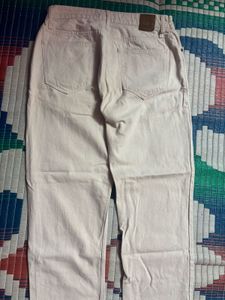 Cream Cargo Pants