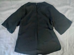 Chic Black Kimono Sleeve Top