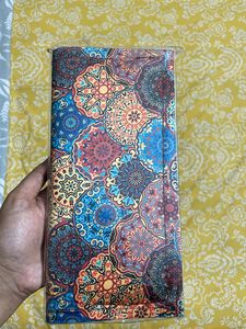 Satin Multicolour Wallet With Zip