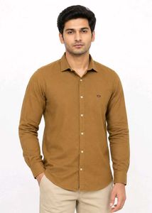 Men's Brown Casual Shirt