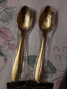 Premium Golden Polish Spoons Fixed Price