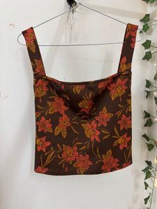 Floral Print Sheer Tank Top