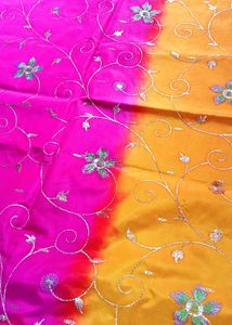multi colour saree