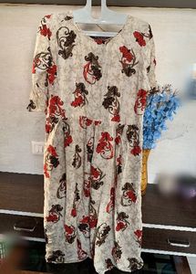 Floral Print Kurta