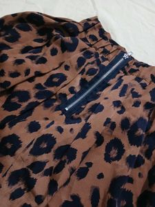 Animal Print Mini Skirt