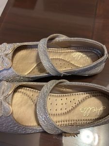 Sparkly Bow Flats for Girls
