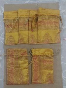 Set of 6 Decorative Pouches / Potlis for Gifting l