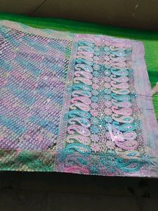 Beautiful Net Heavy Embroidery Saree