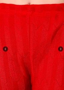 Vibrant Red Flared Palazzos