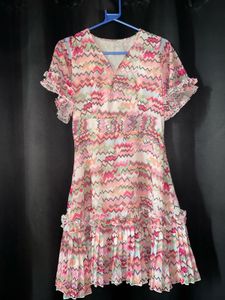 Patterned Mini Dress