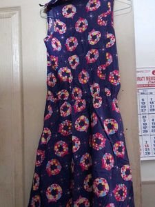 Cute Donut Print Sleeveless Dress