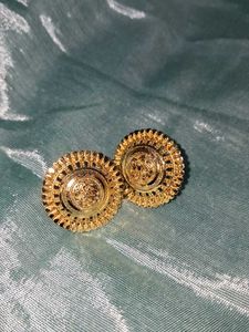 Gold Tone Earrings (Set of 2)