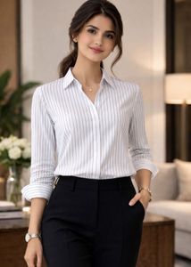 Classic Striped Button-Down Shirt