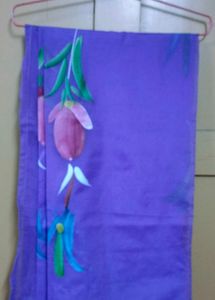 Hand painted,Printed Silk &amp; Satin Sarees