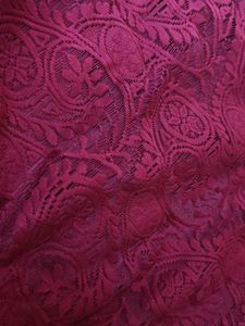 Burgundy Lace Top