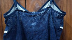 Blue Lace Camisole Top