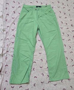 Light Green Casual Pants